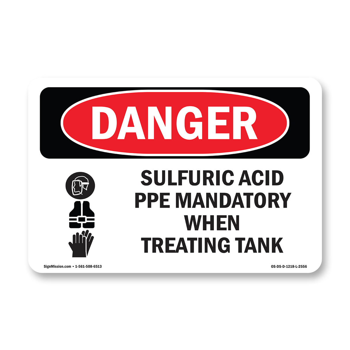 Sulfuric Acid PPE Mandatory