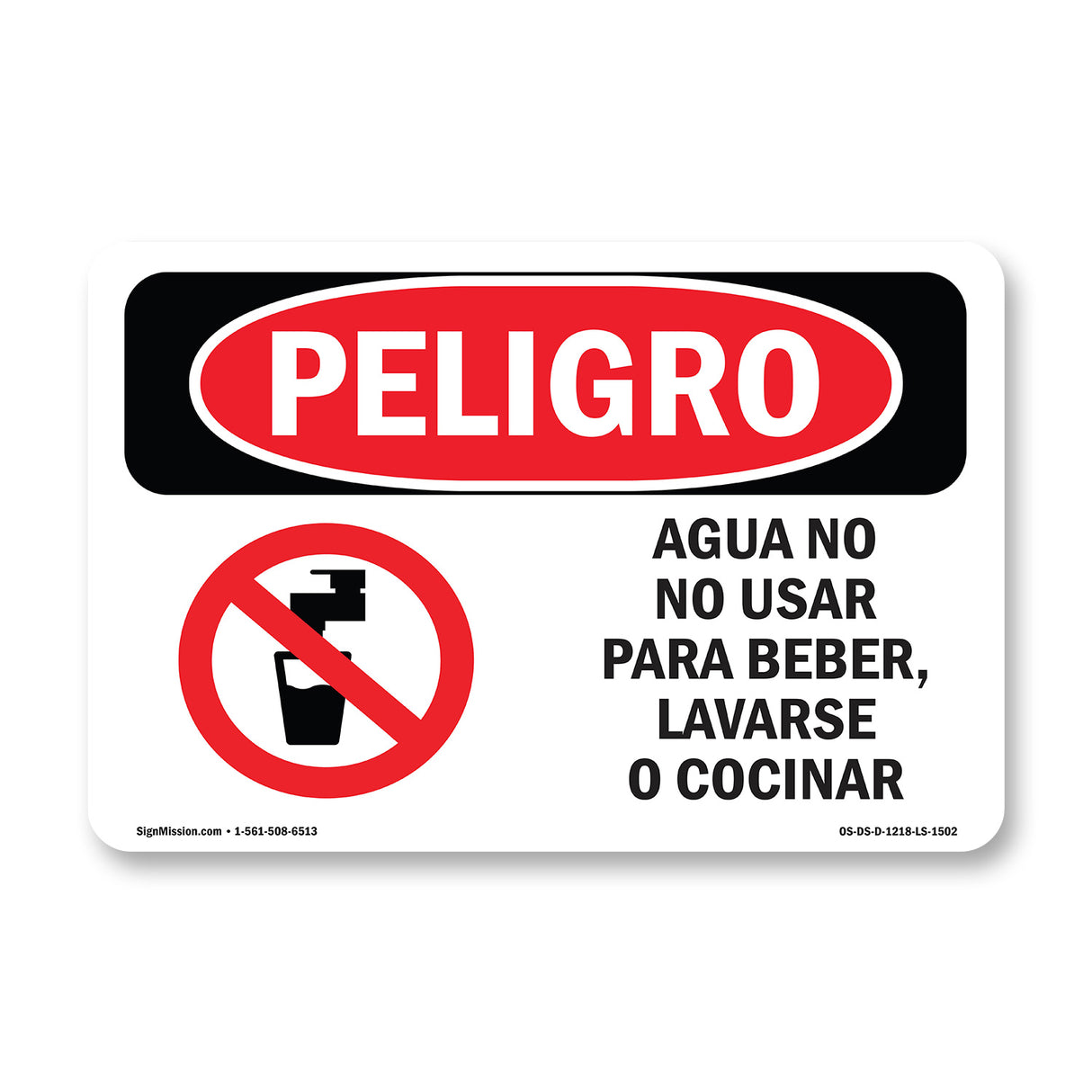Non-Potable Water Do Not Use For Drinking