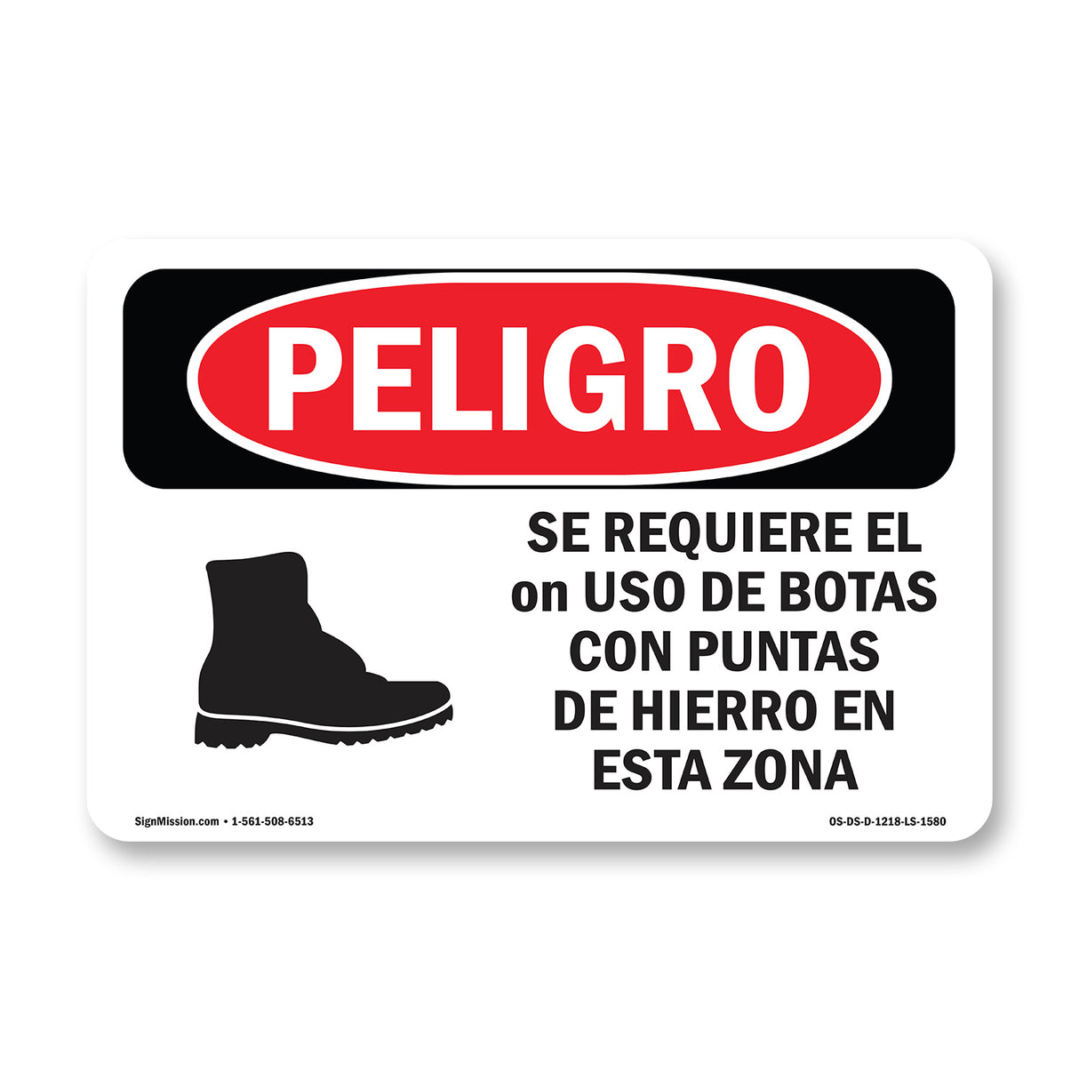 Steel Toe Shoes Required In This Area