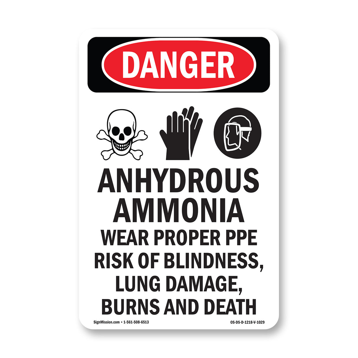 Anhydrous Ammonia Wear Proper PPE