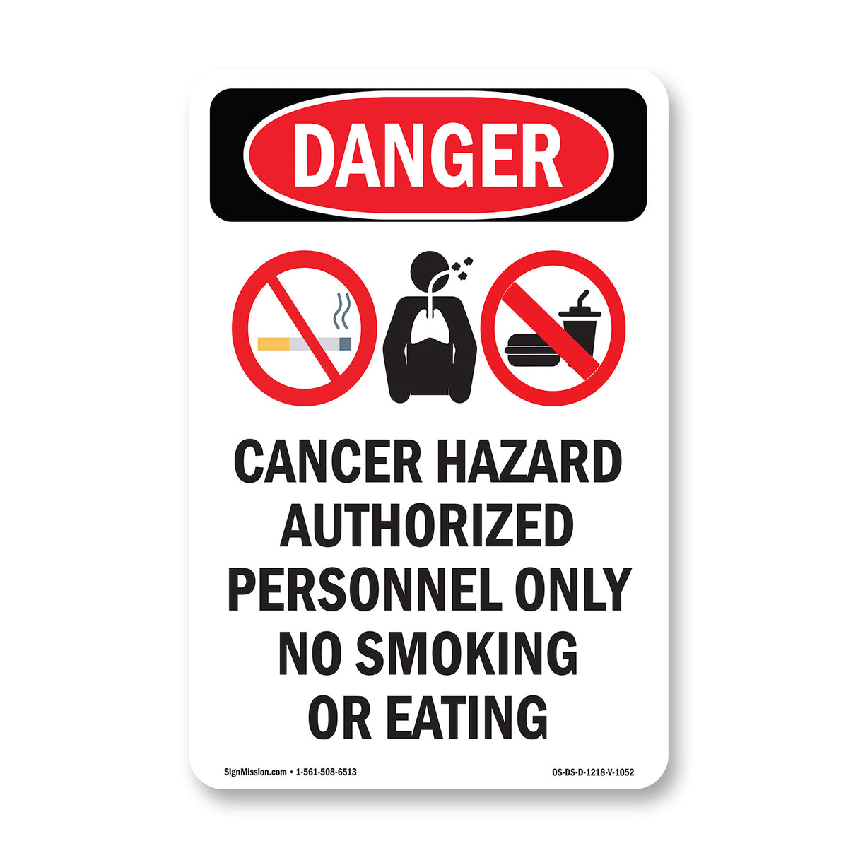Cancer Hazard Authorized Personnel Only