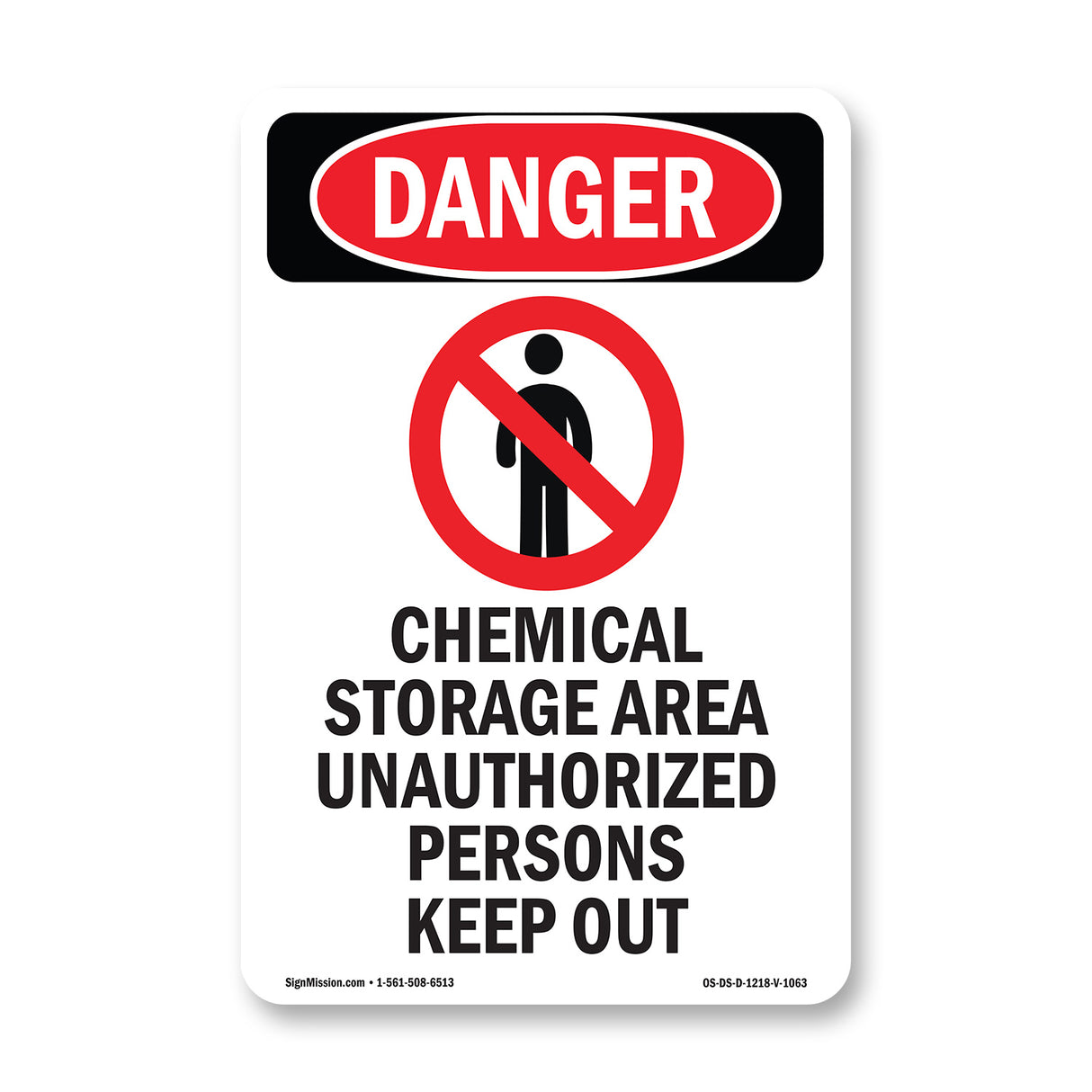 Chemical Storage Area Keep Out
