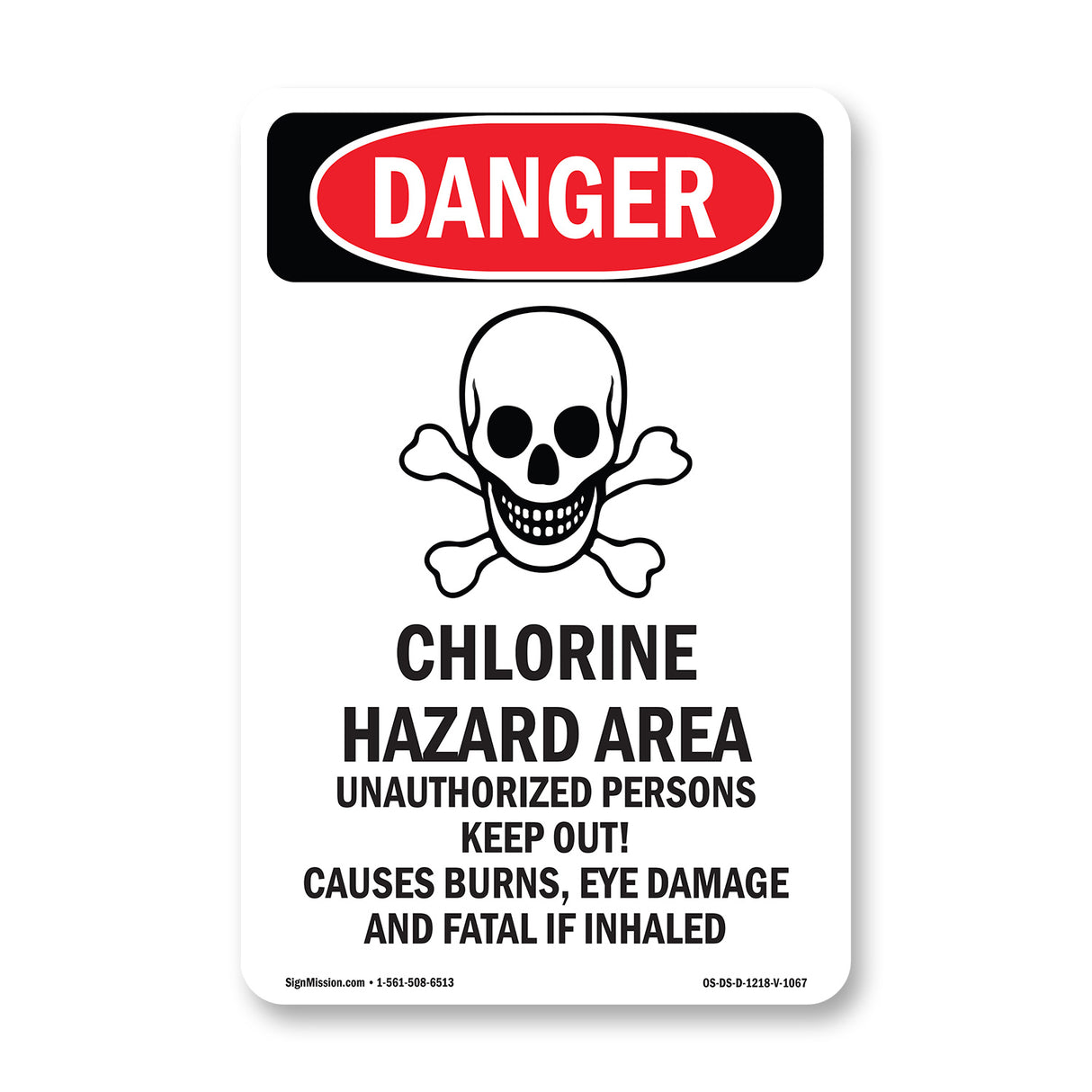 Chlorine Hazard Area