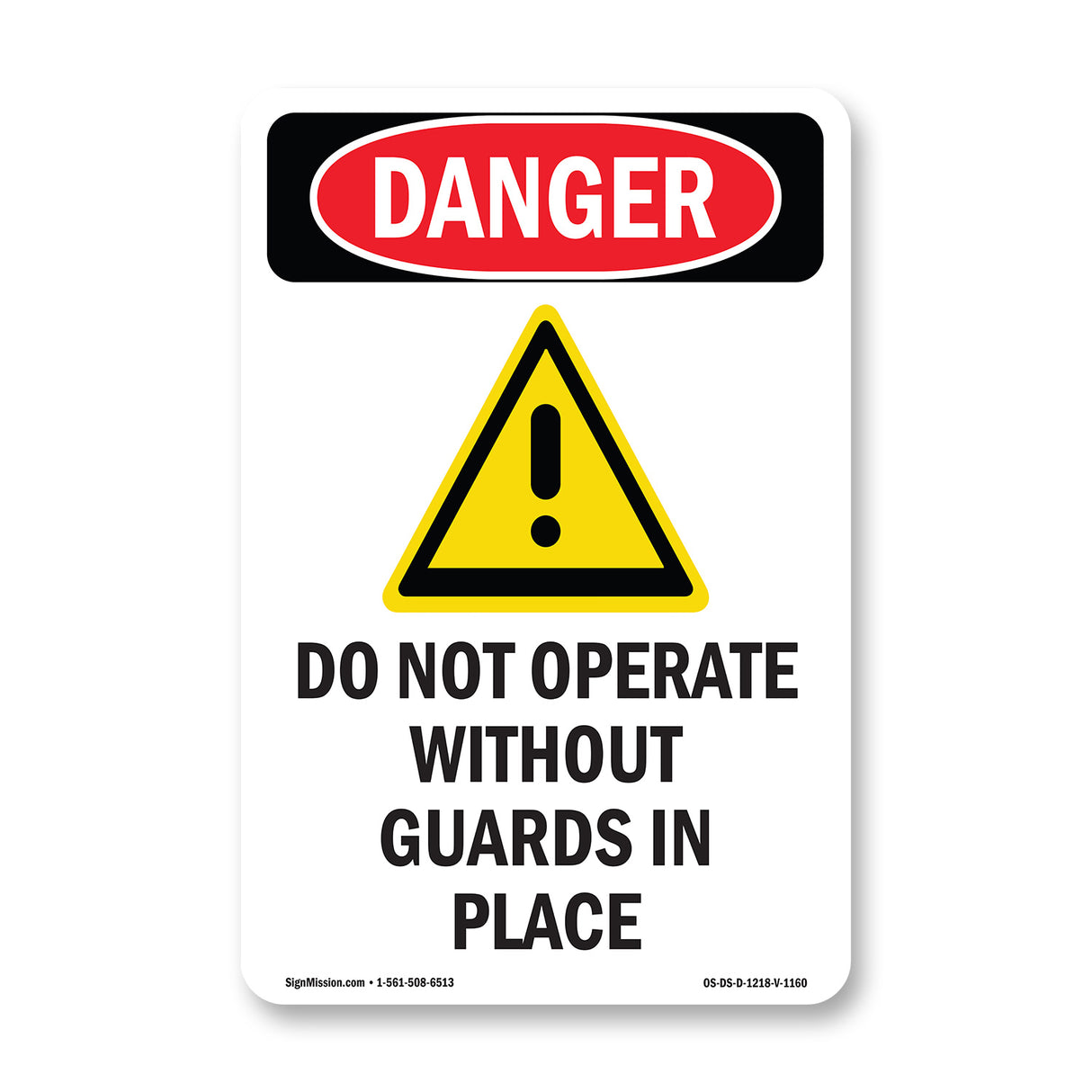Do Not Operate Without Guards In Place