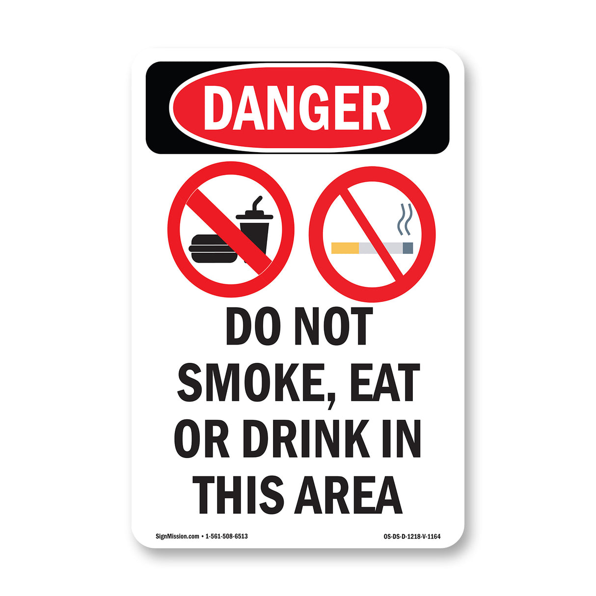 Do Not Smoke Eat Or Drink In This Area