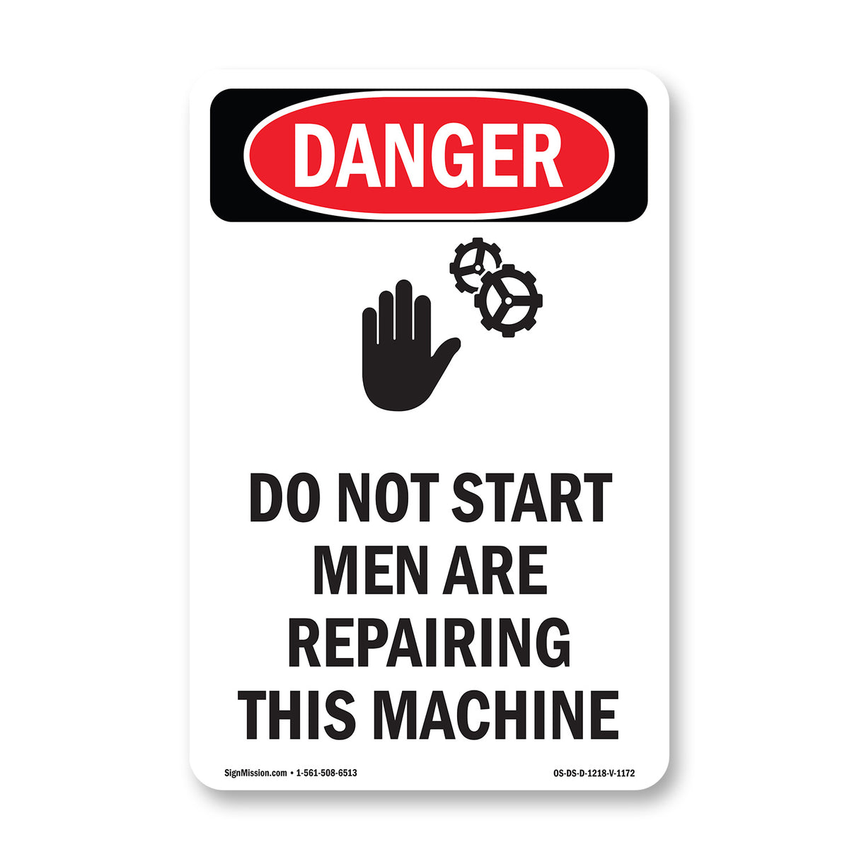 Do Not Start Men Are Repairing This Machine