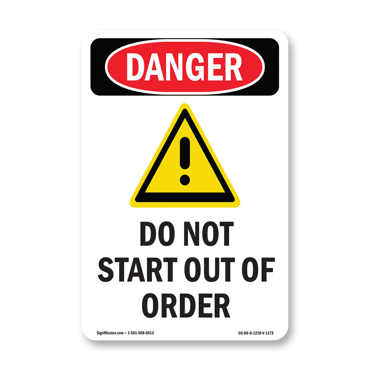 Do Not Start Out Of Order