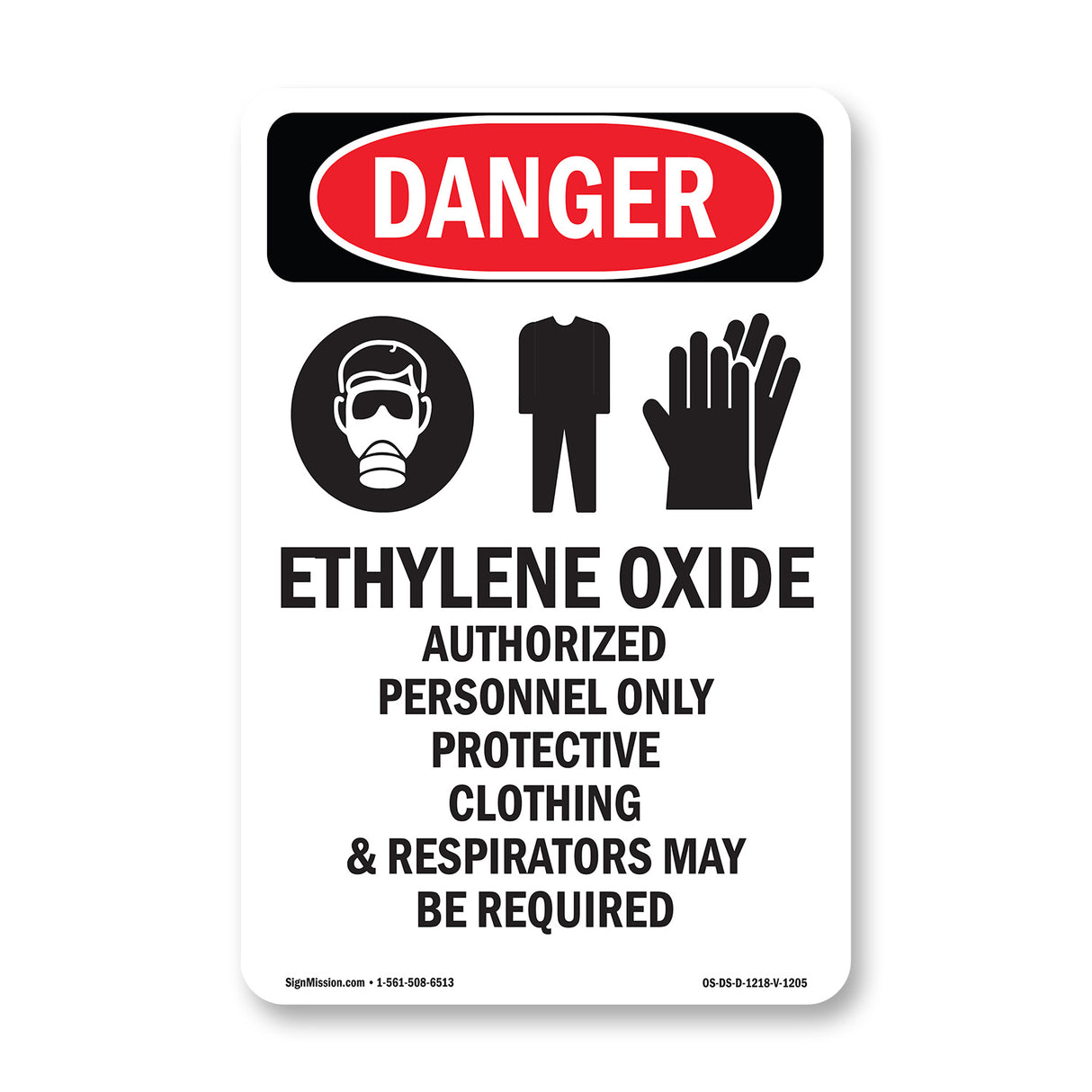 Ethylene Oxide Authorized Personnel Only