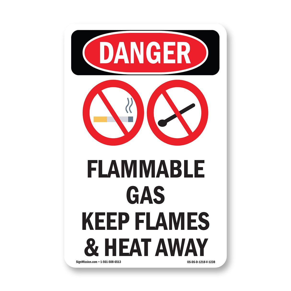 Flammable Gas Keep Flames And Heat Away
