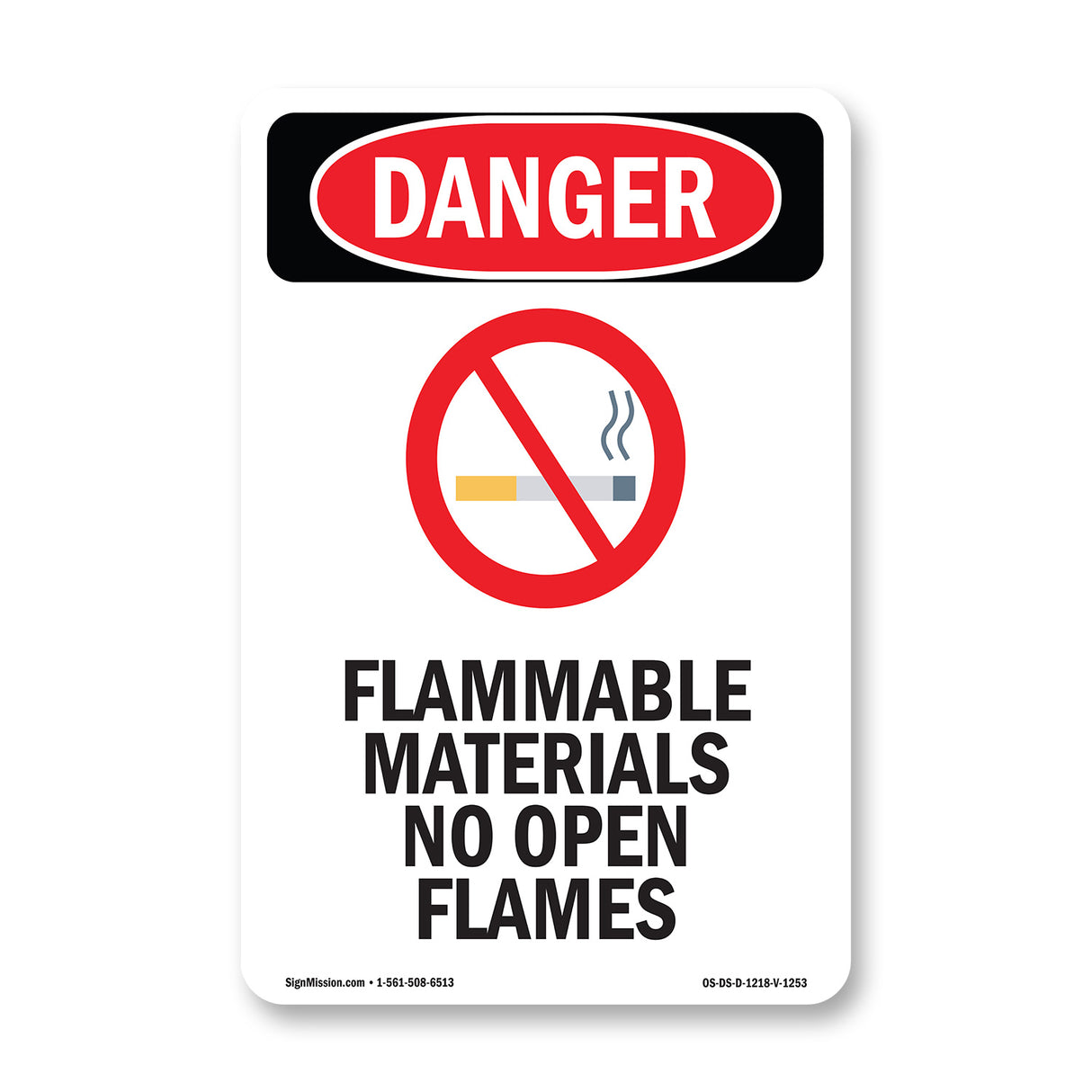Flammable Materials No Open Flames