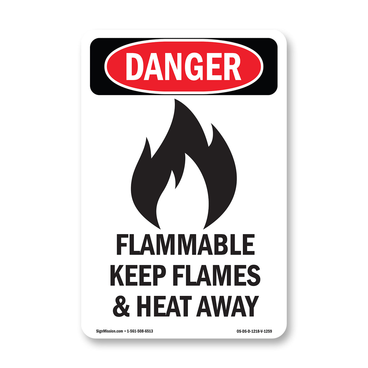 Flammable Keep Flames And Heat Away
