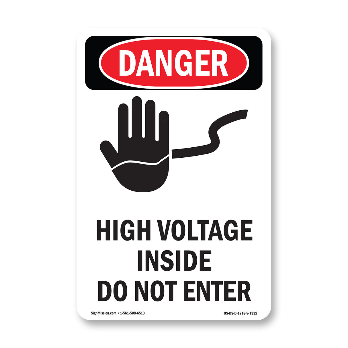 High Voltage Inside Do Not Enter