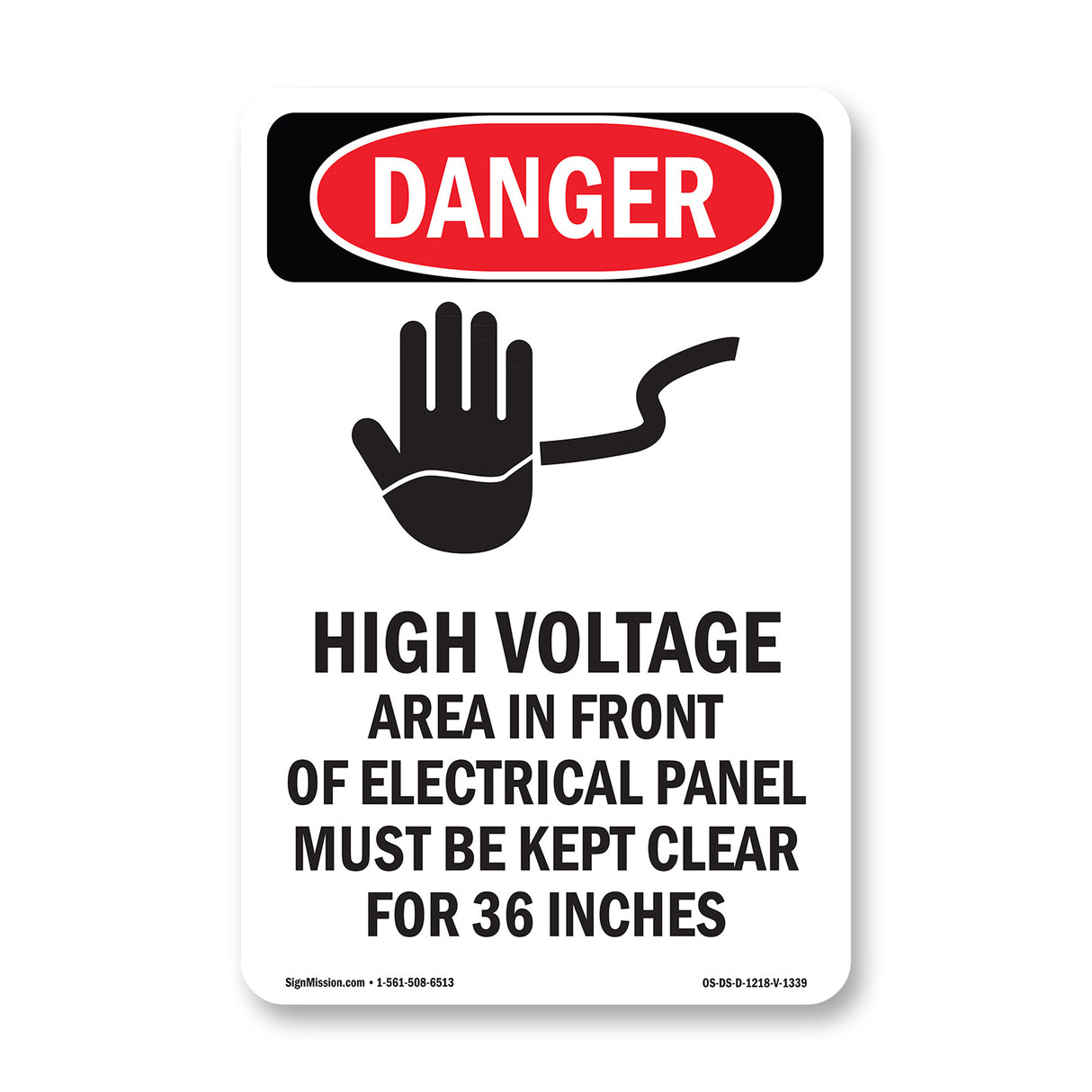 High Voltage Area Electrical Panel 36 Inches