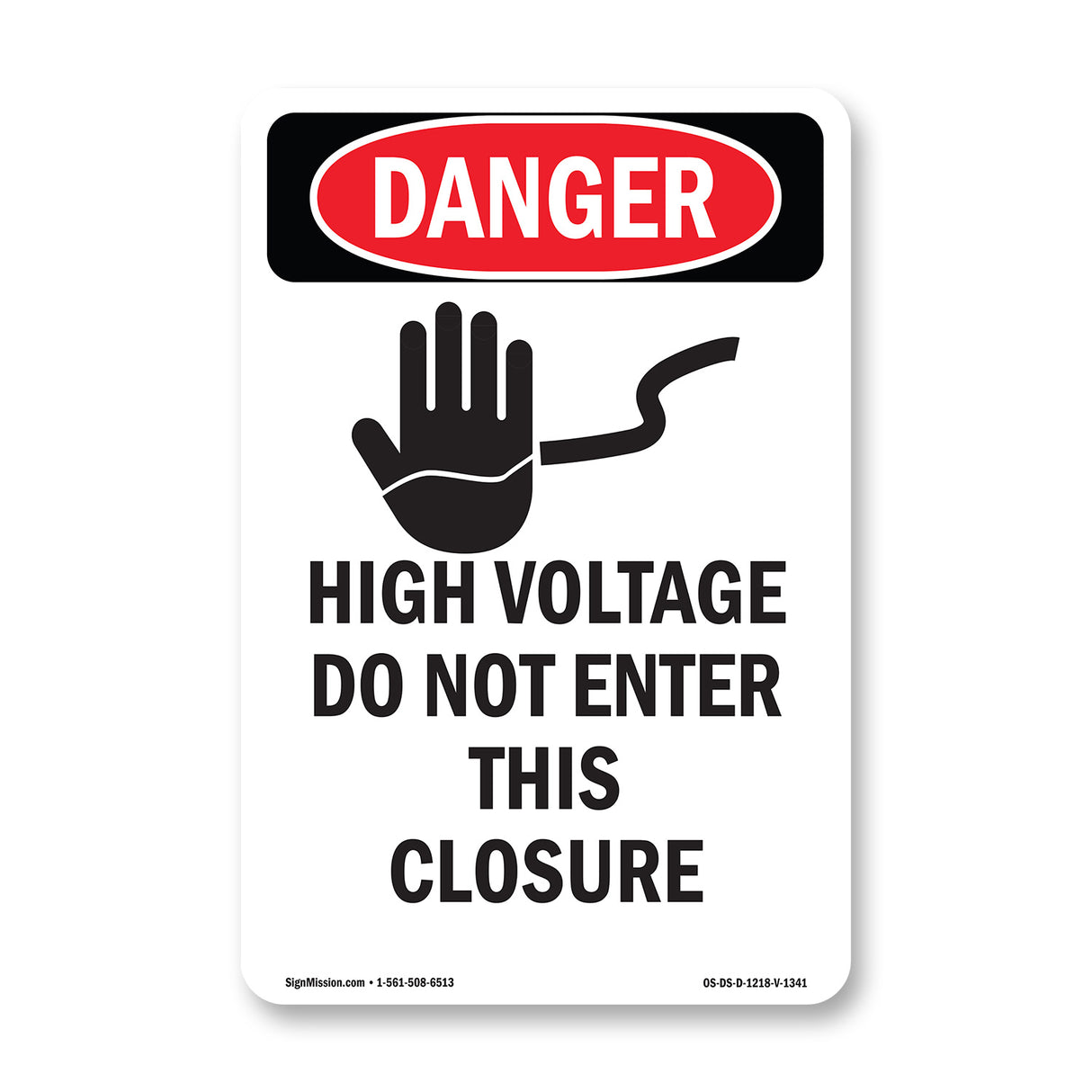 High Voltage Do Not Enter This Enclosure
