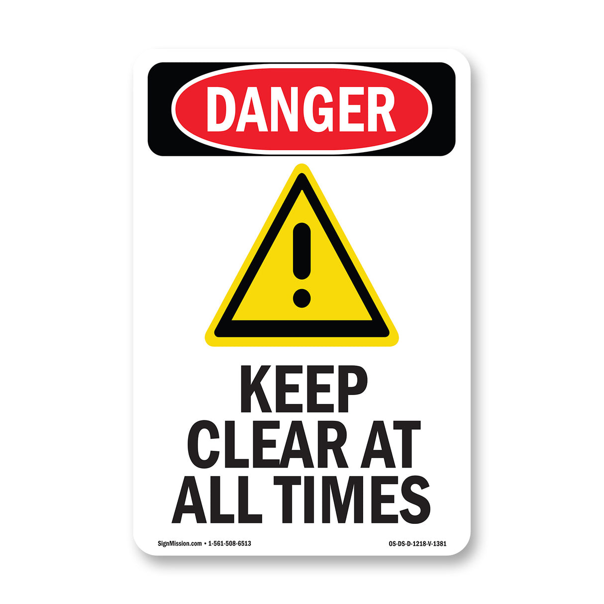 Keep Clear At All Times
