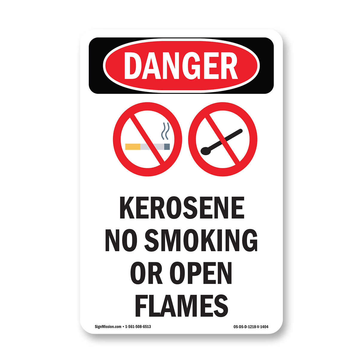 Kerosene No Smoking Or Open Flames