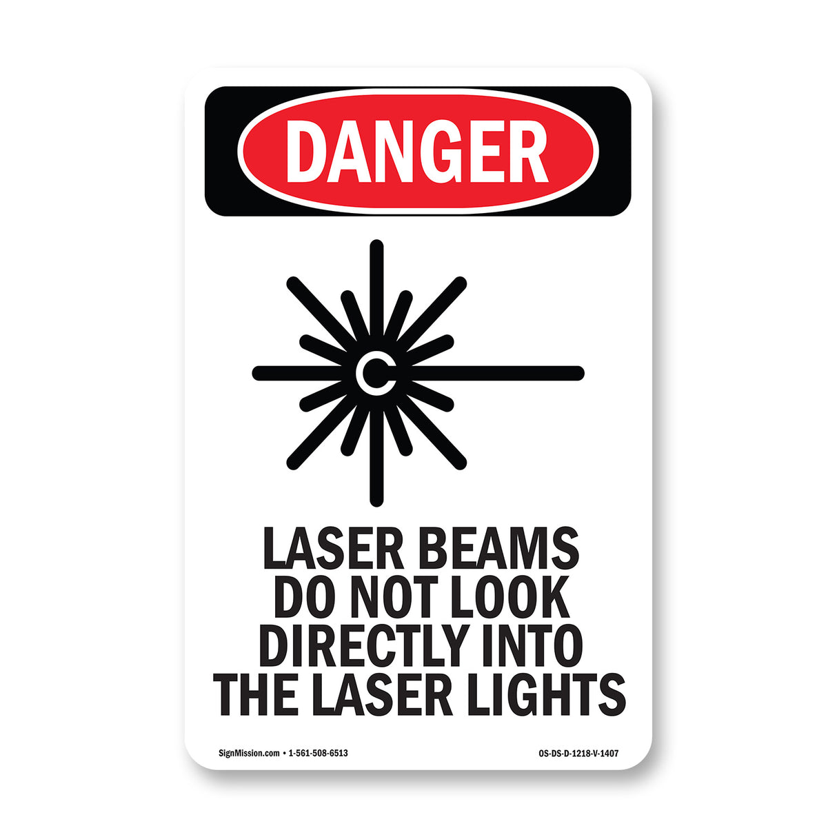 Laser Beams Look Directly Lights