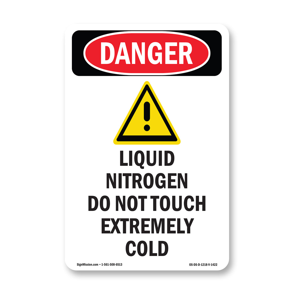 Liquid Nitrogen Do Not Touch Extremely Cold