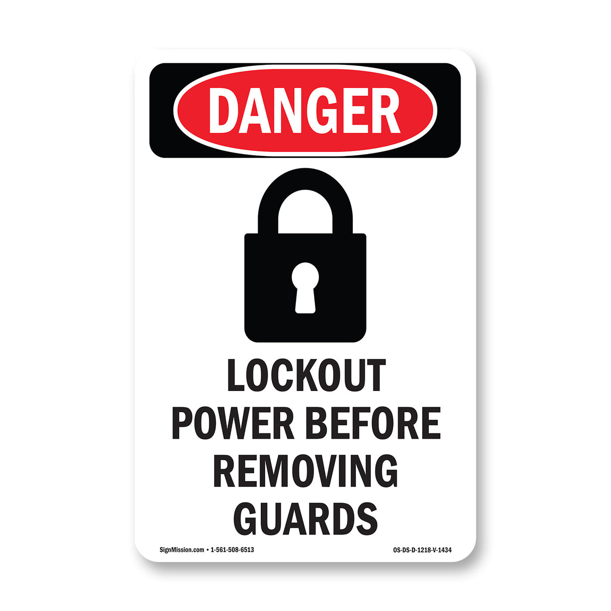 Lockout Power Before Removing Guards