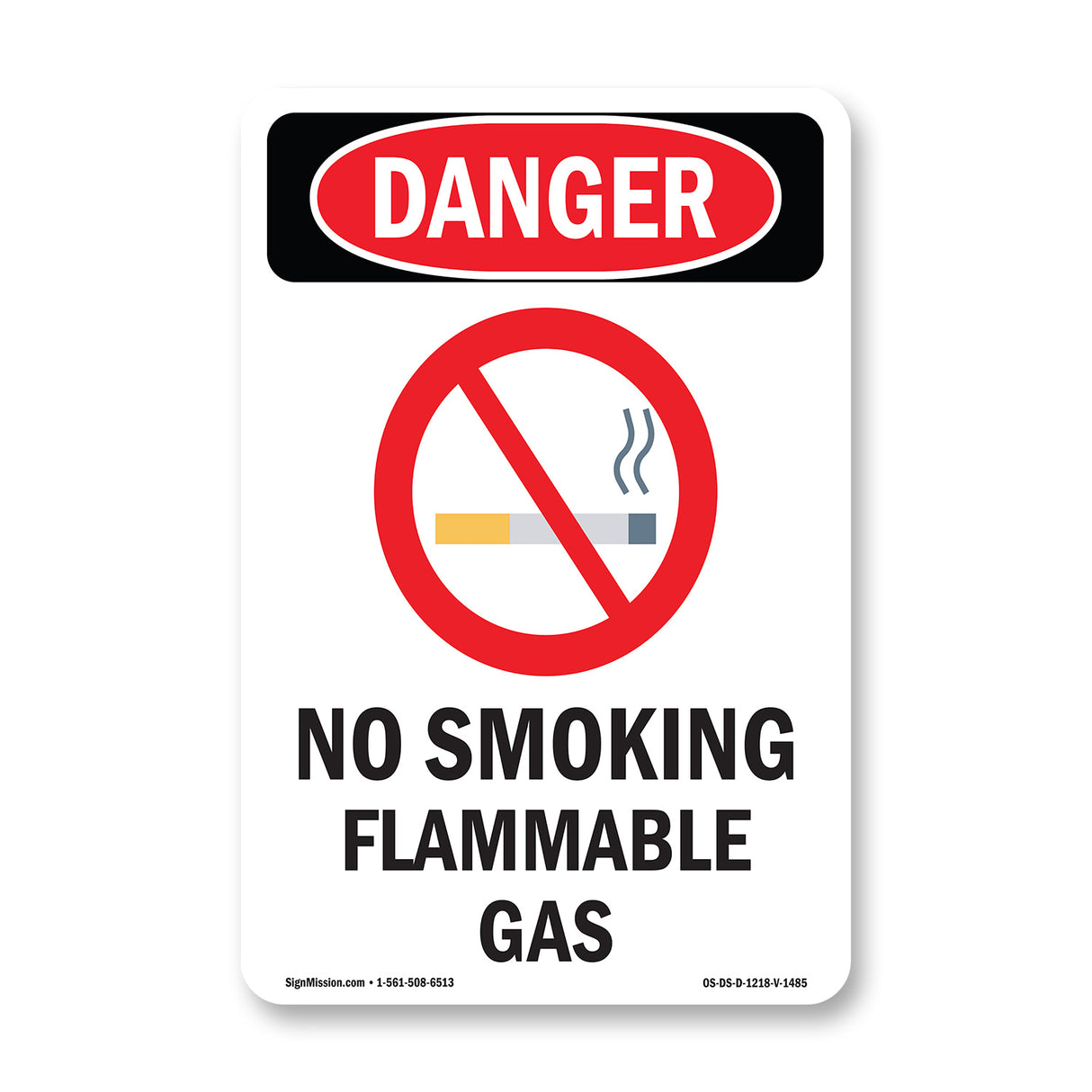 No Smoking Flammable Gas