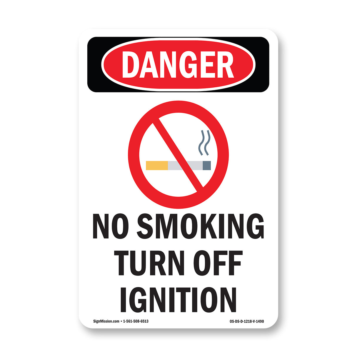 No Smoking Turn Off Ignition