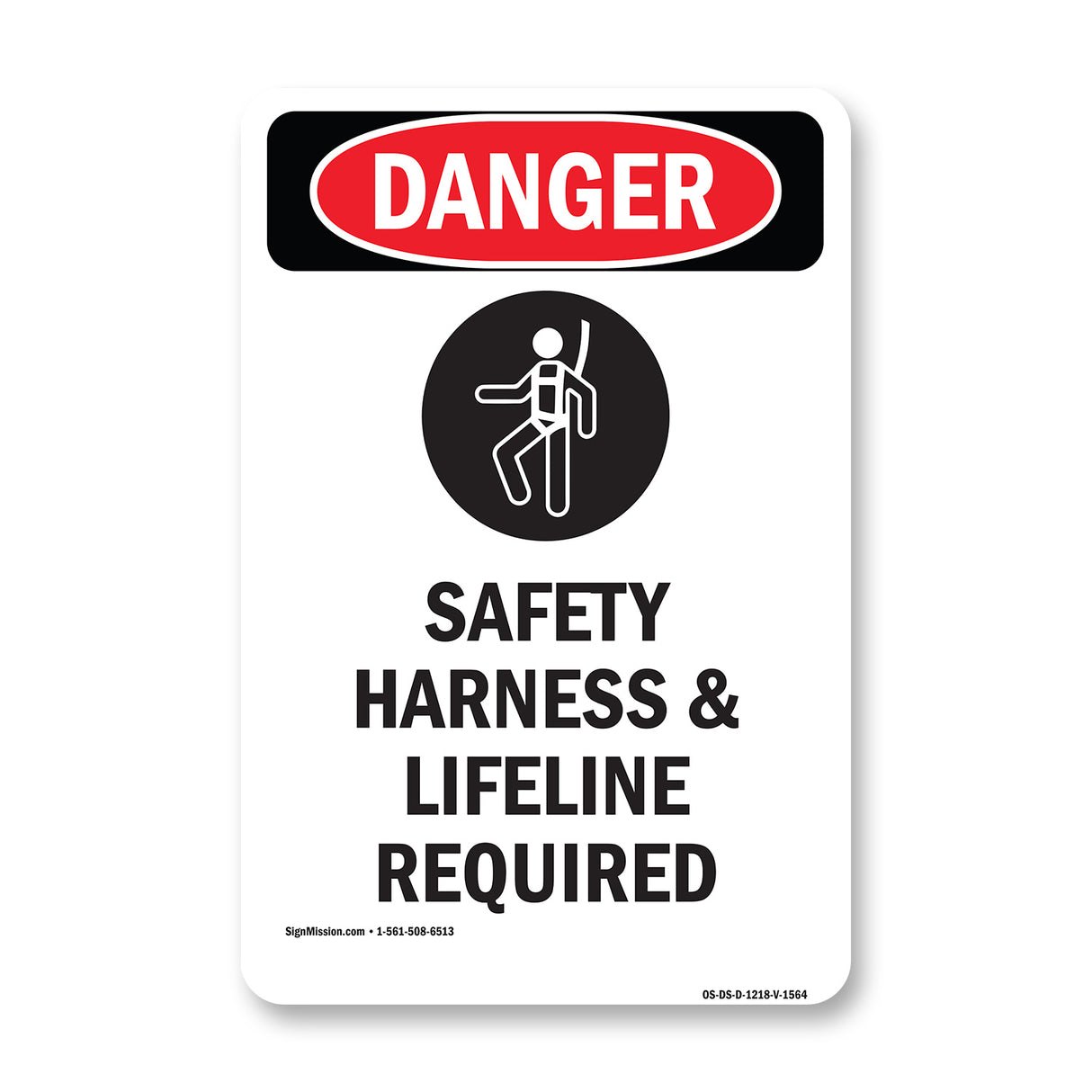 Safety Harness And Lifeline Required