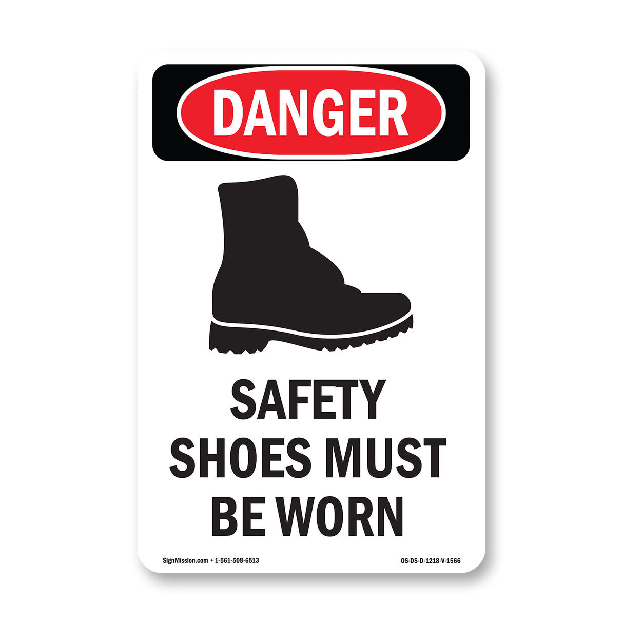 Safety Shoes Must Be Worn