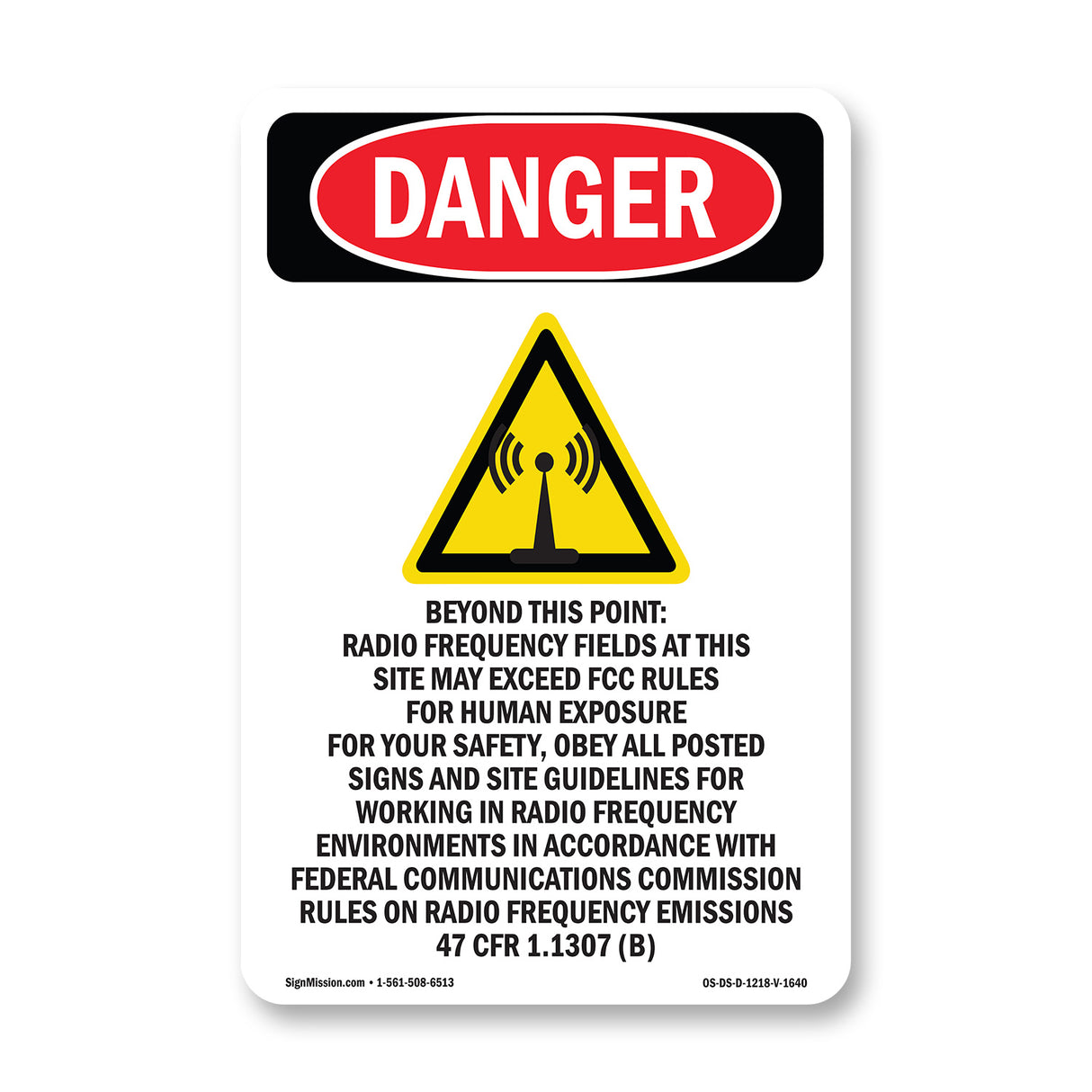 Beyond This Point Radio Frequency Fields