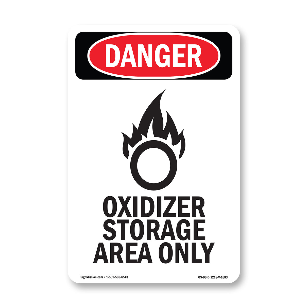 Oxidizer Storage Area Only