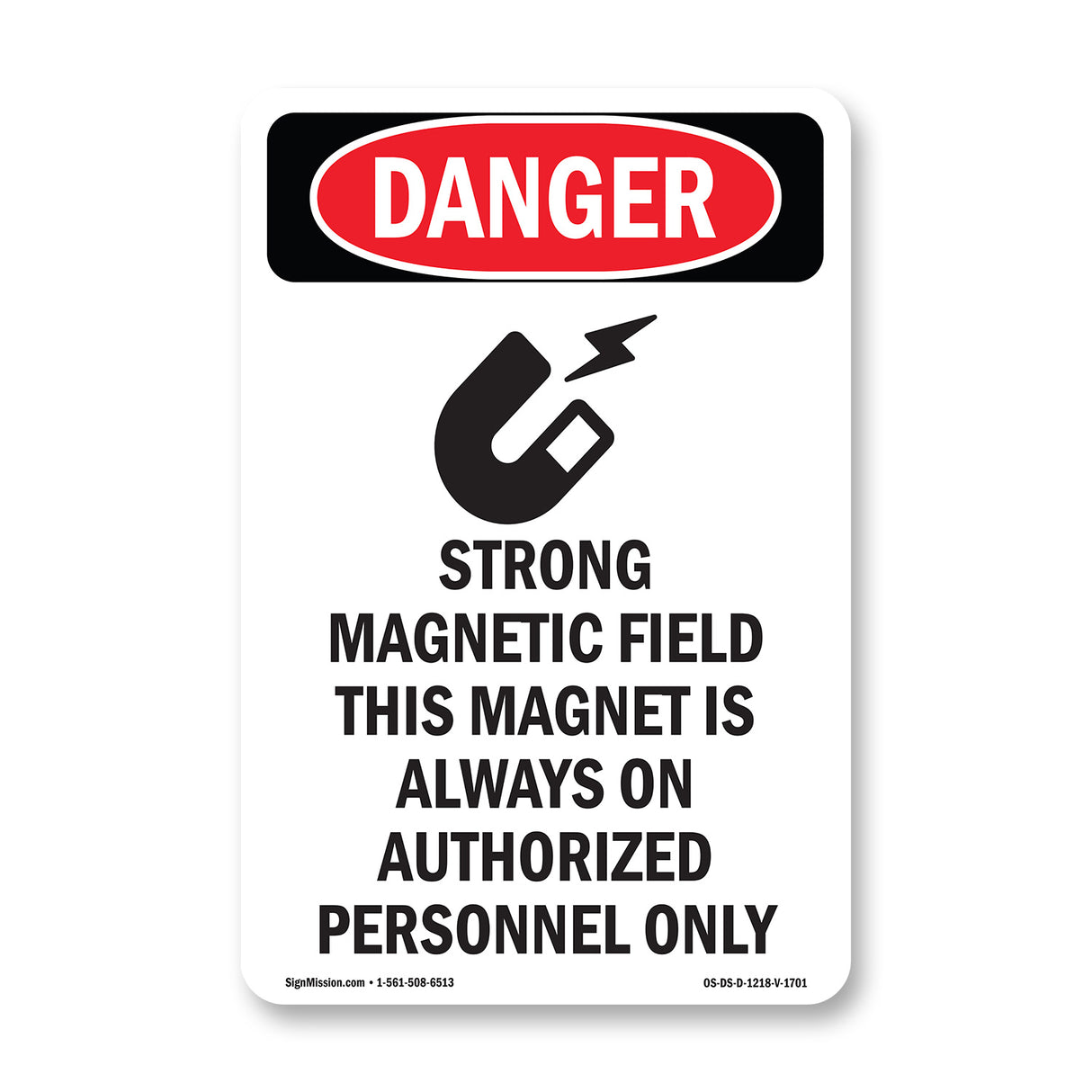 Strong Magnetic Field Magnet Is On