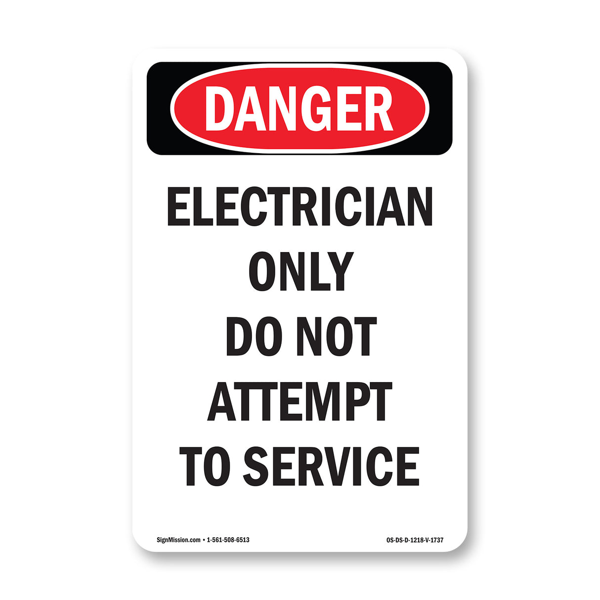 Electrician Only Do Not Attempt To Service