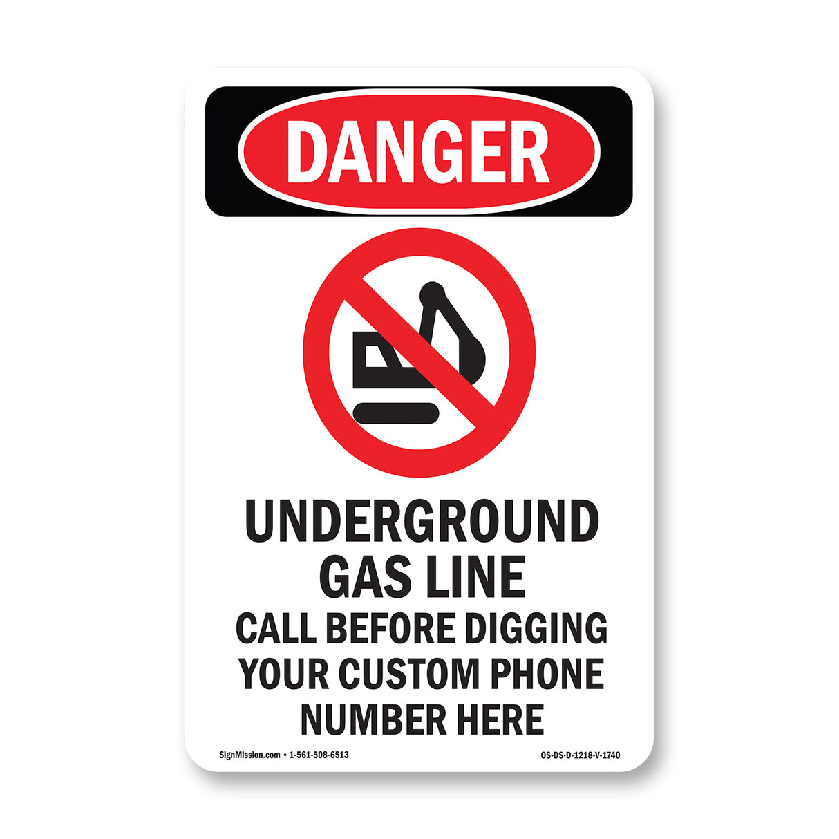 Underground Gas Line Call Custom Before