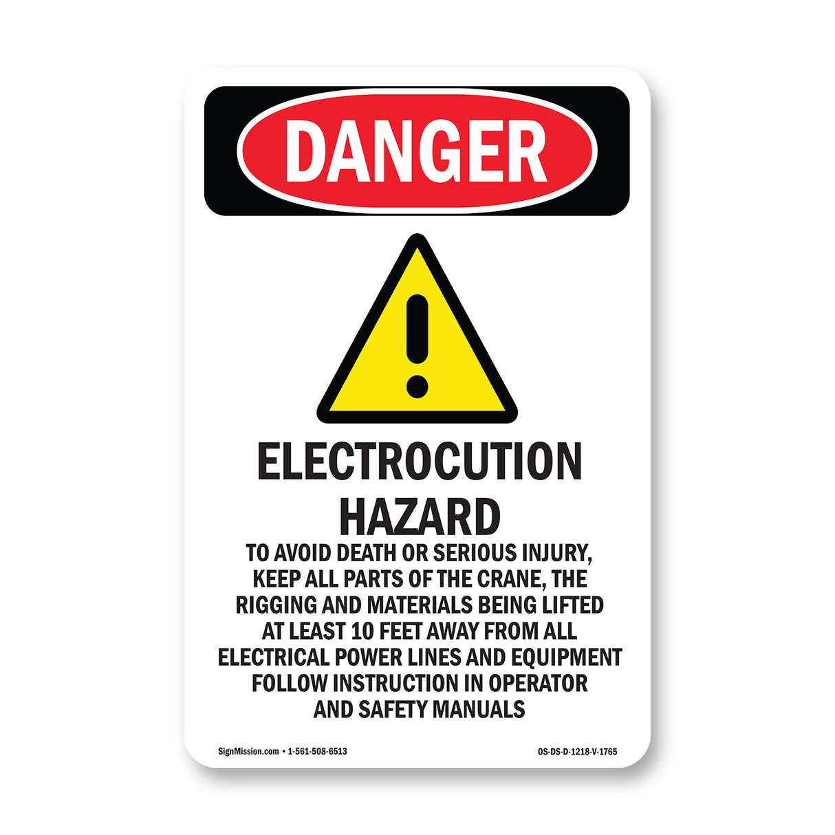Electrocution Hazard Crane