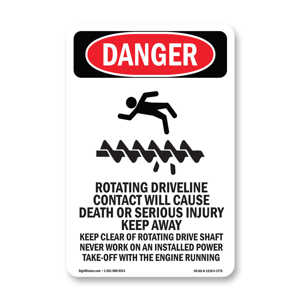 Rotating Driveline Contact Cause Death