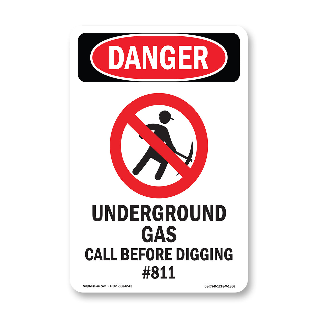 Underground Gas Call Before Digging #811