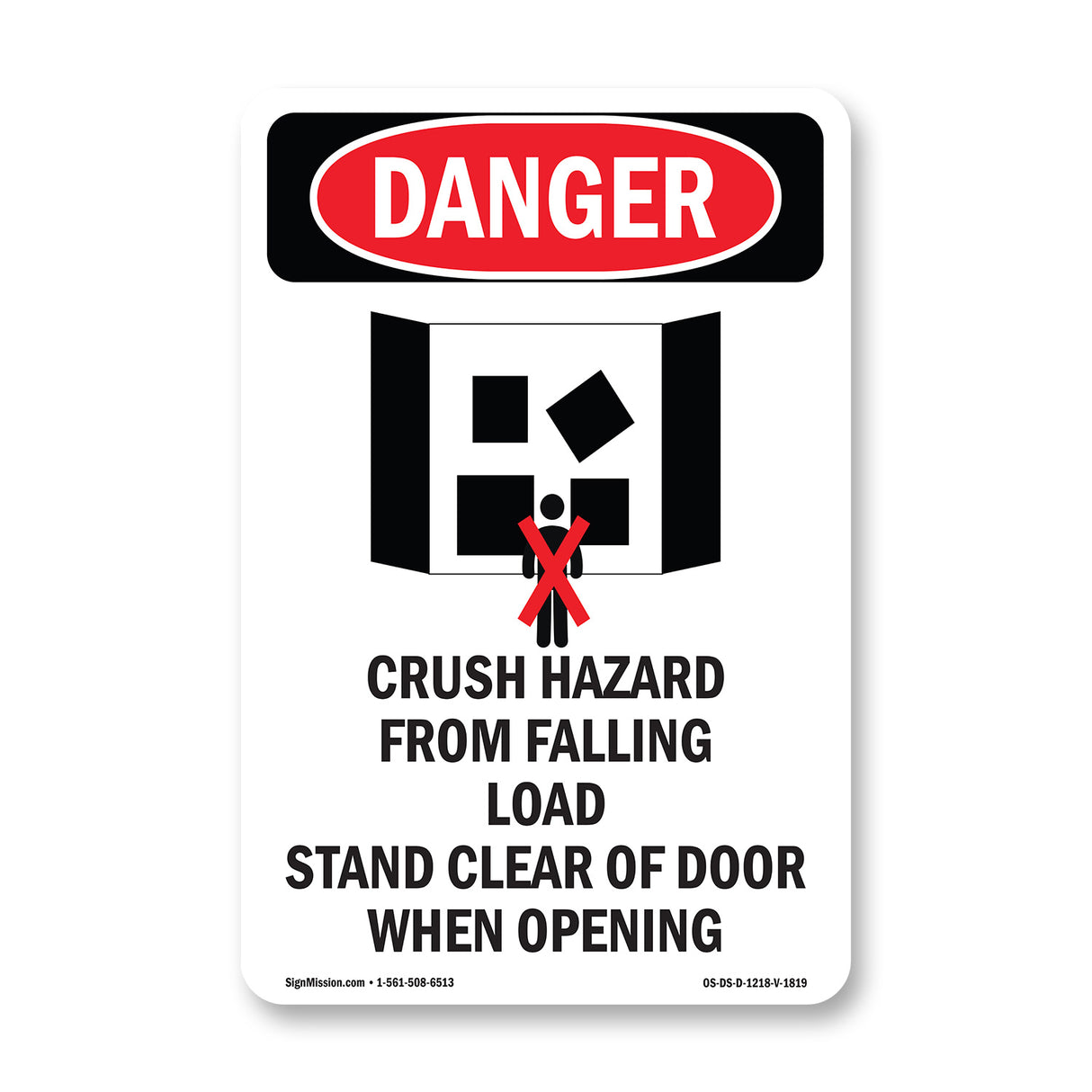 Crush Hazard From Falling Load