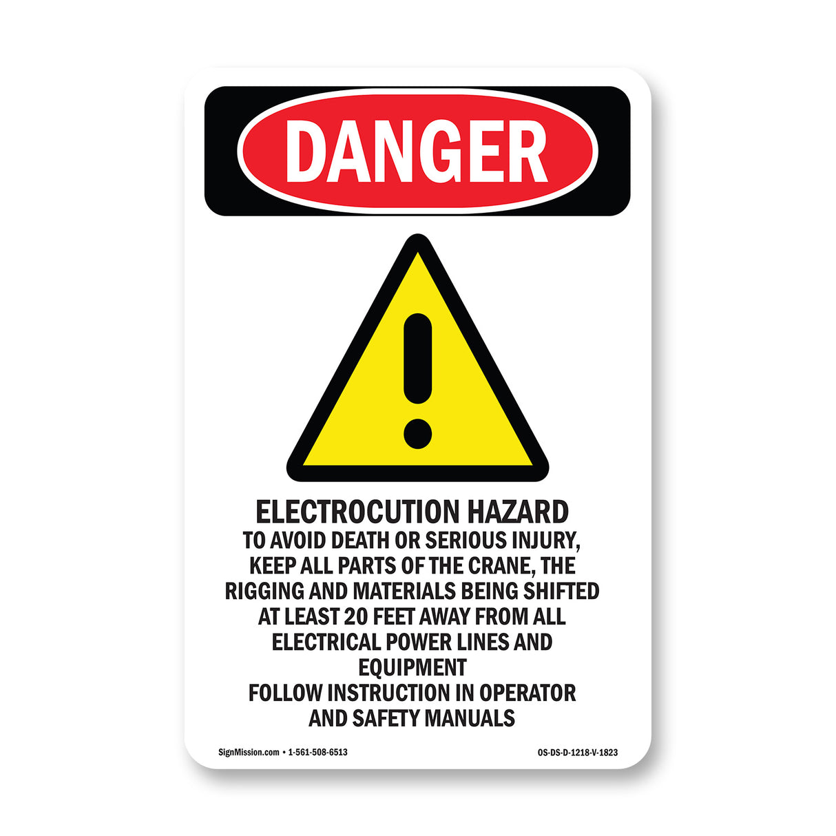 Electrocution Hazard Crane