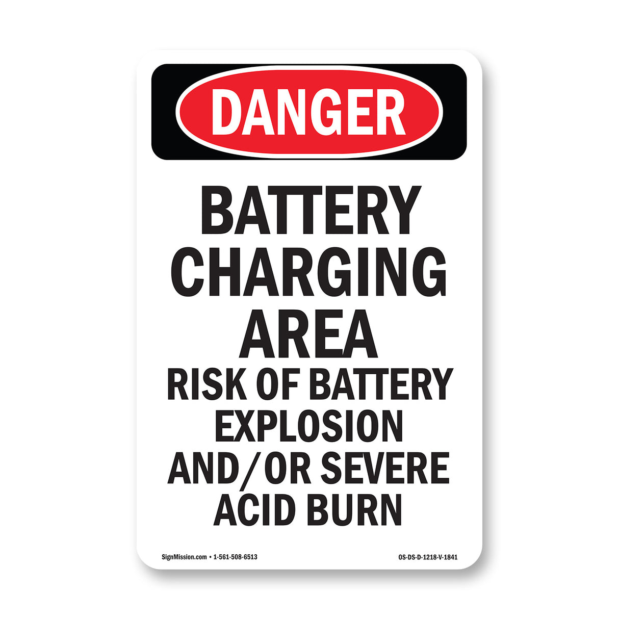 Portrait Battery Charging Area Risk Of Explosion