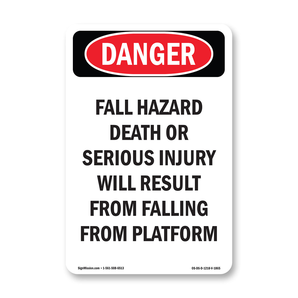 Fall Hazard Falling From Platform