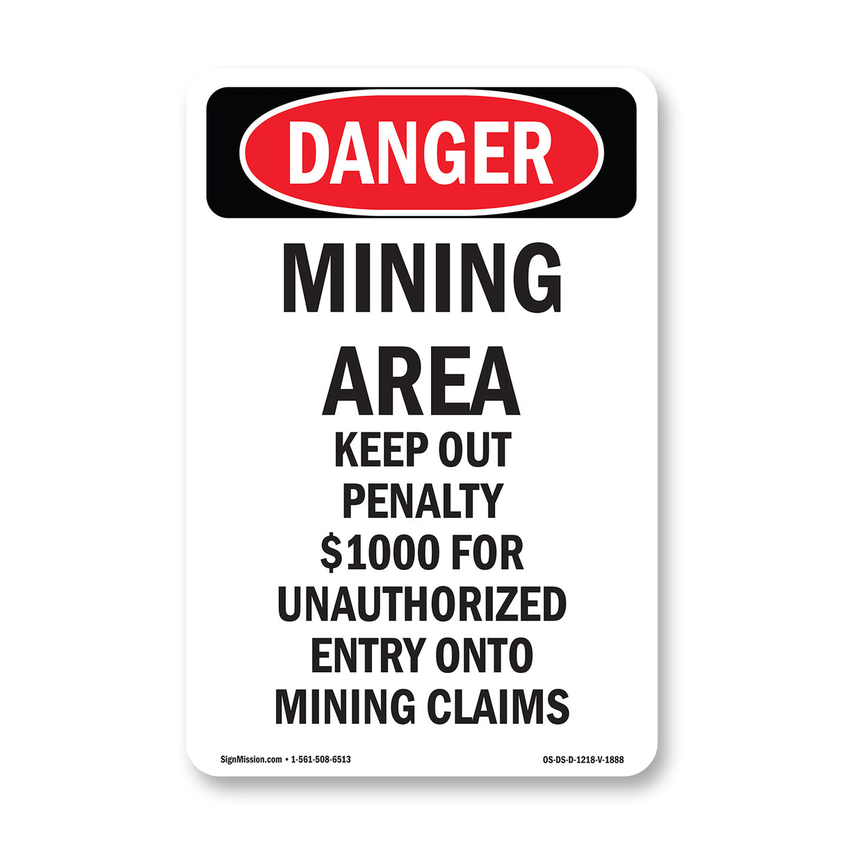 Mining Area Keep Out