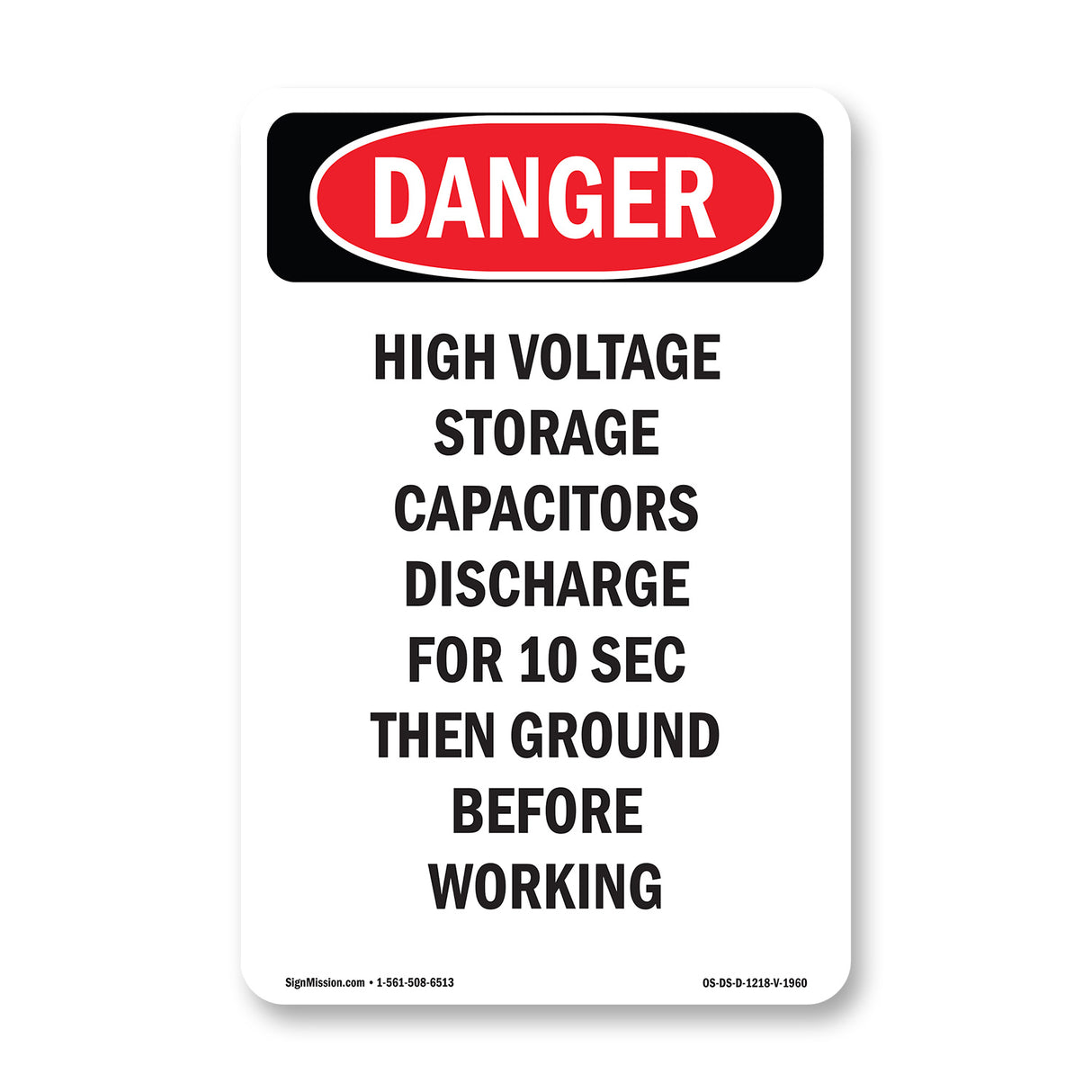 High Voltage Storage Capacitors Discharge