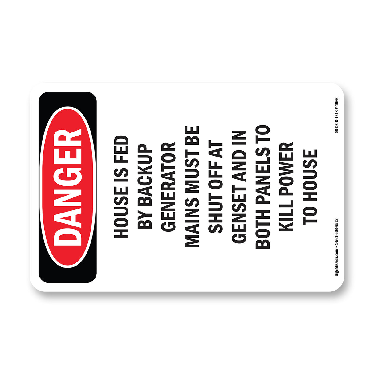 House Is Fed By Backup Generator Mains Must