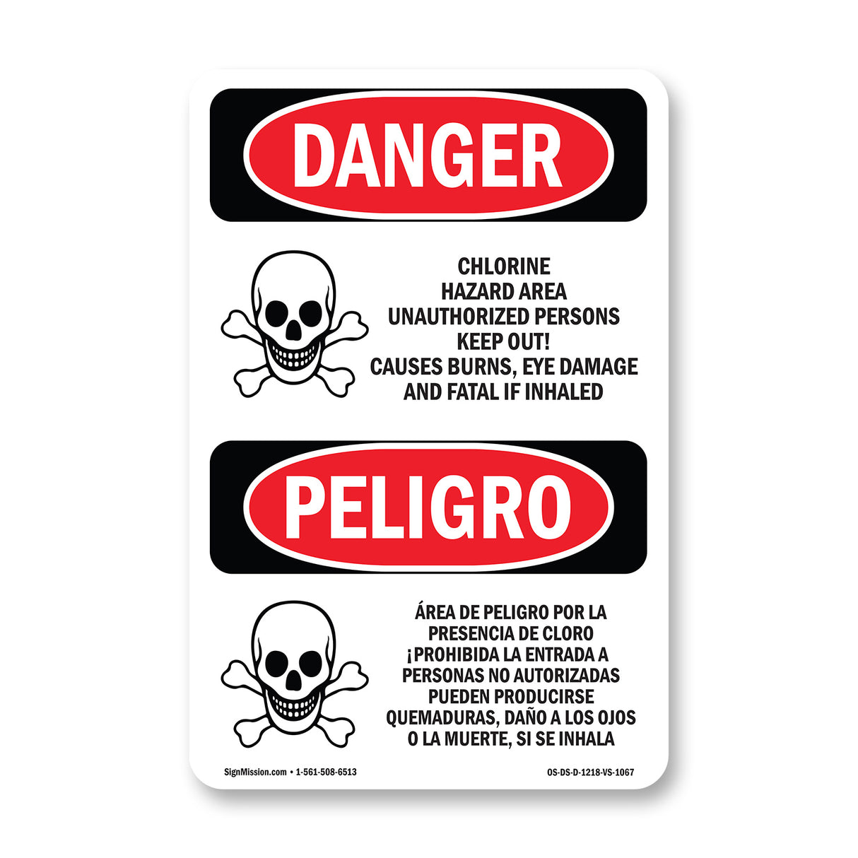 Chlorine Hazard Area