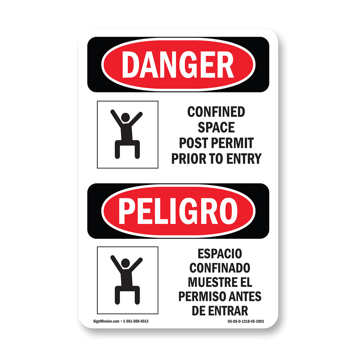 Confined Space Post Permit Prior To Entry