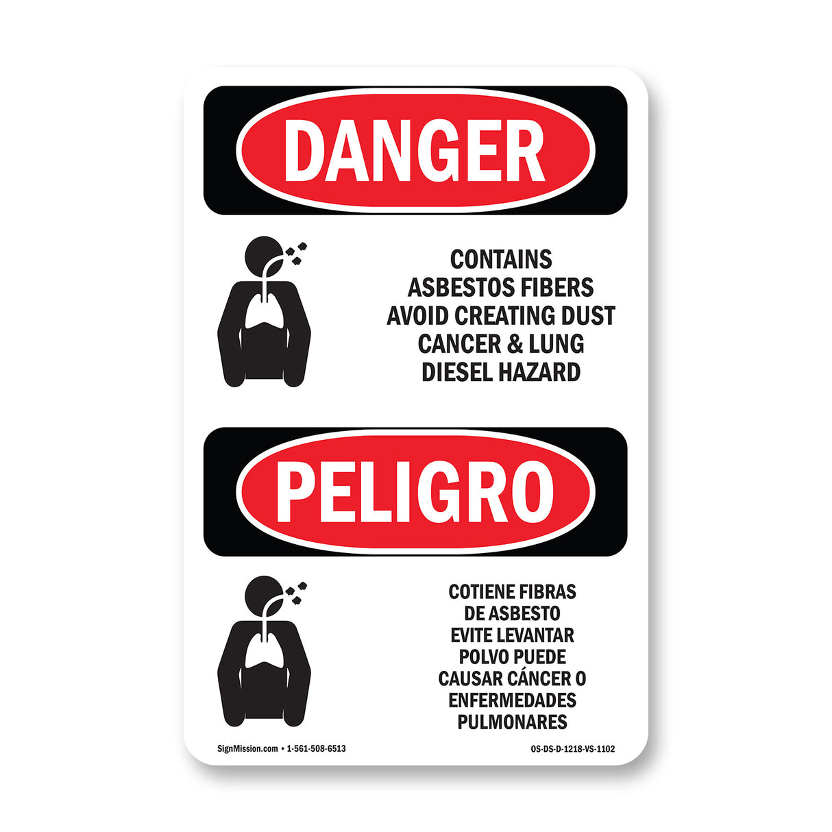 Contains Asbestos Fibers