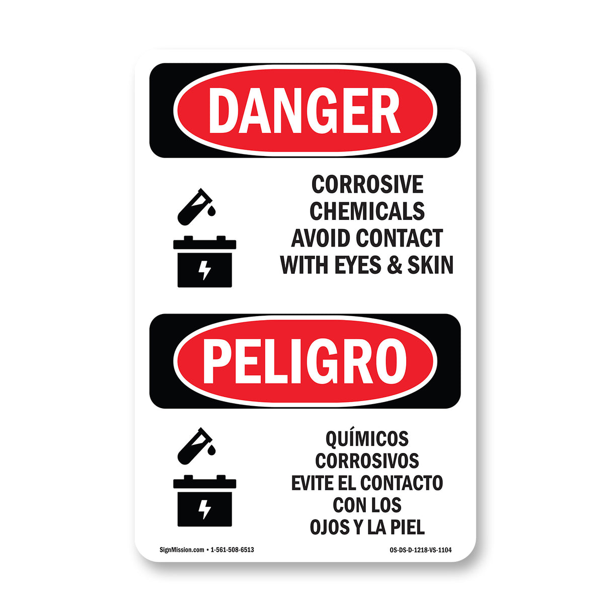Corrosive Chemicals Avoid Contact