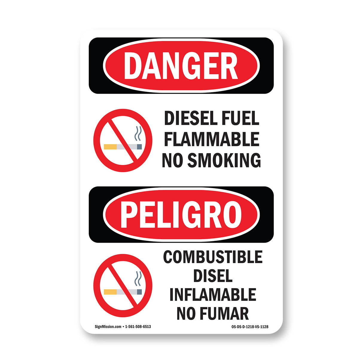 Diesel Fuel Flammable No Smoking