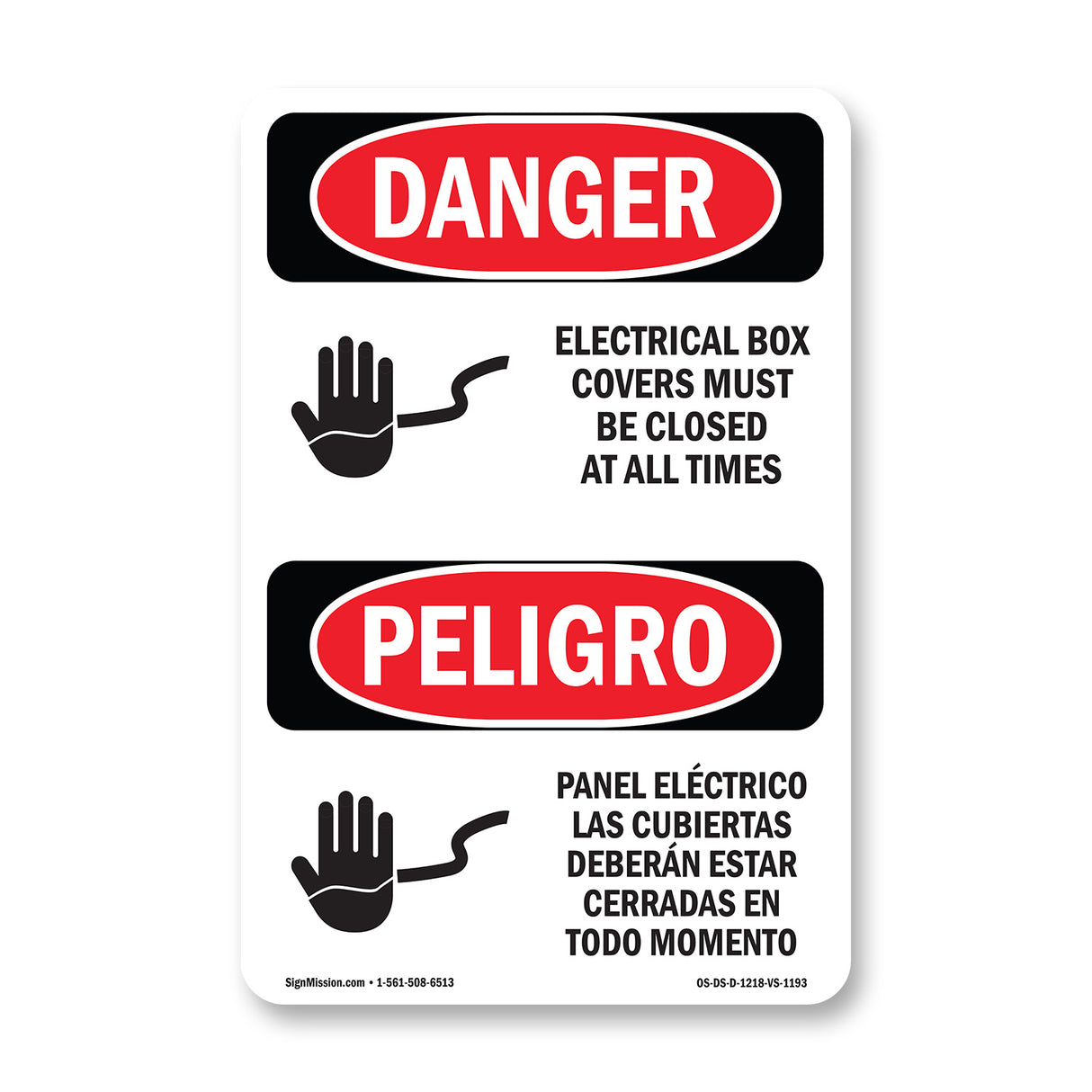 Electrical Box Covers Must Be Closed