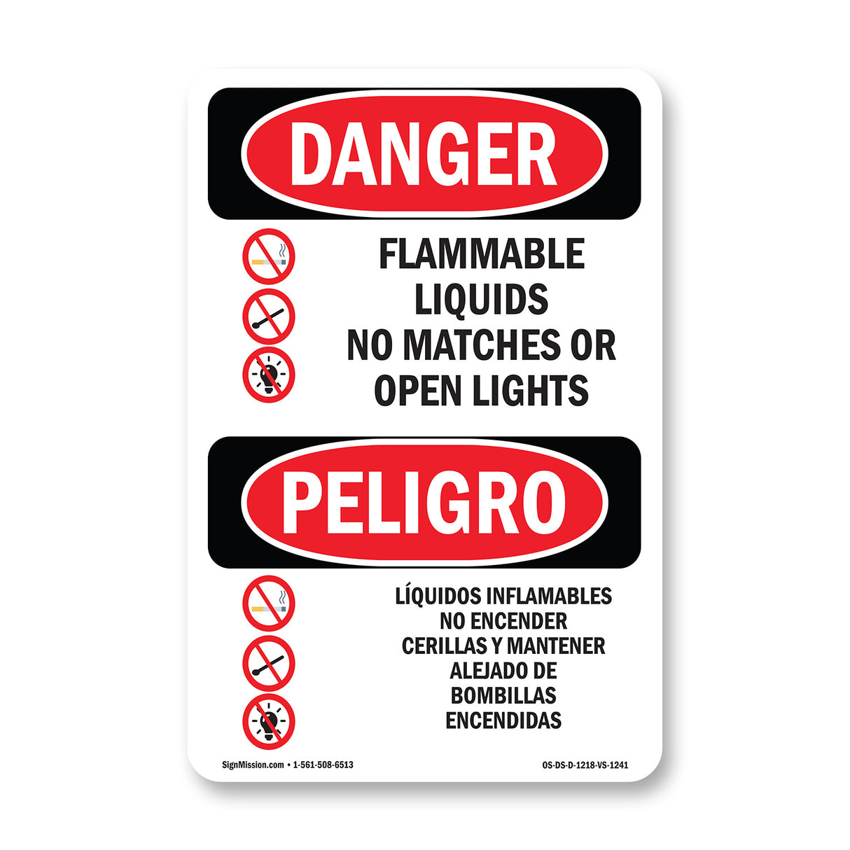 Flammable Liquids No Matches Or Open Lights