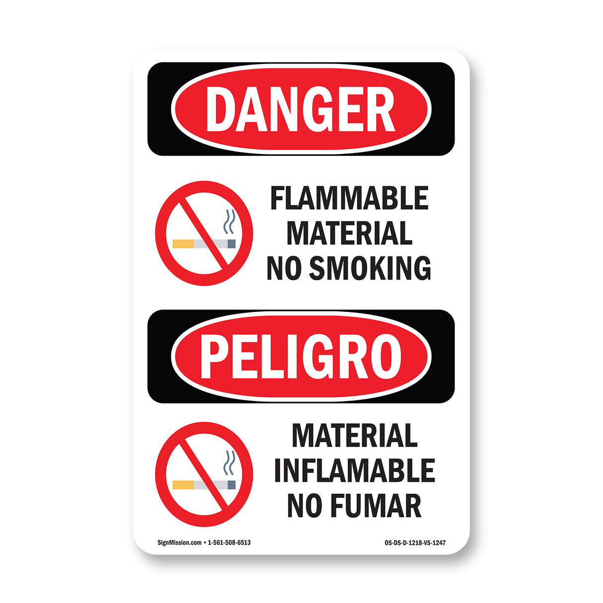 Flammable Material No Smoking